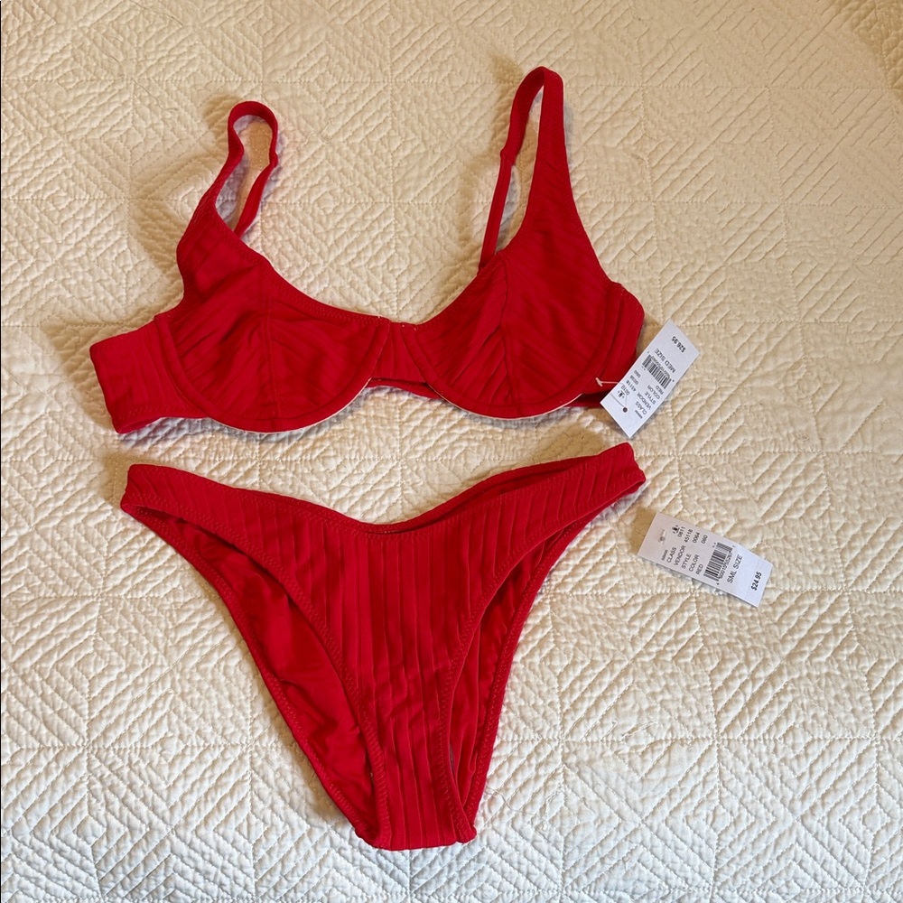 Kendall & Kylie Vibrant Red Swimwear